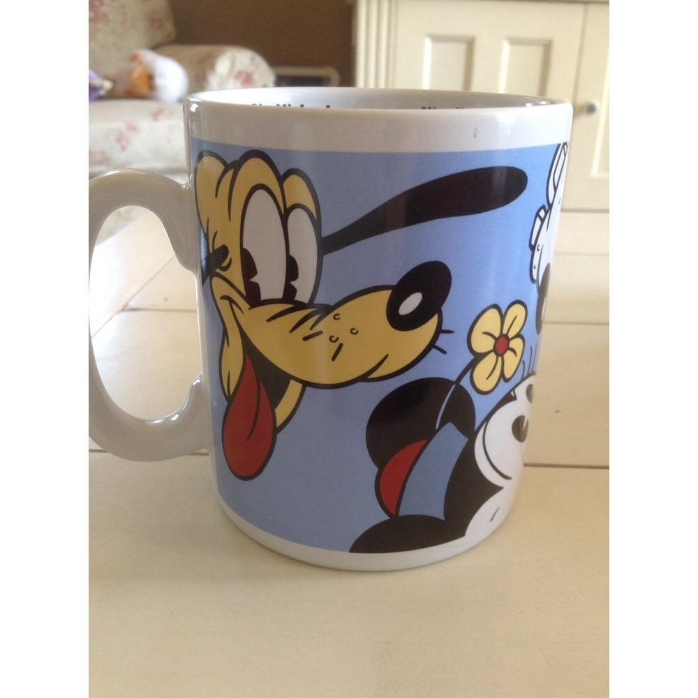 Oh, Boy! Gawrsh! Large Disney Mickey Minnie & GANG‎ Coffee Soup Mug HUGE